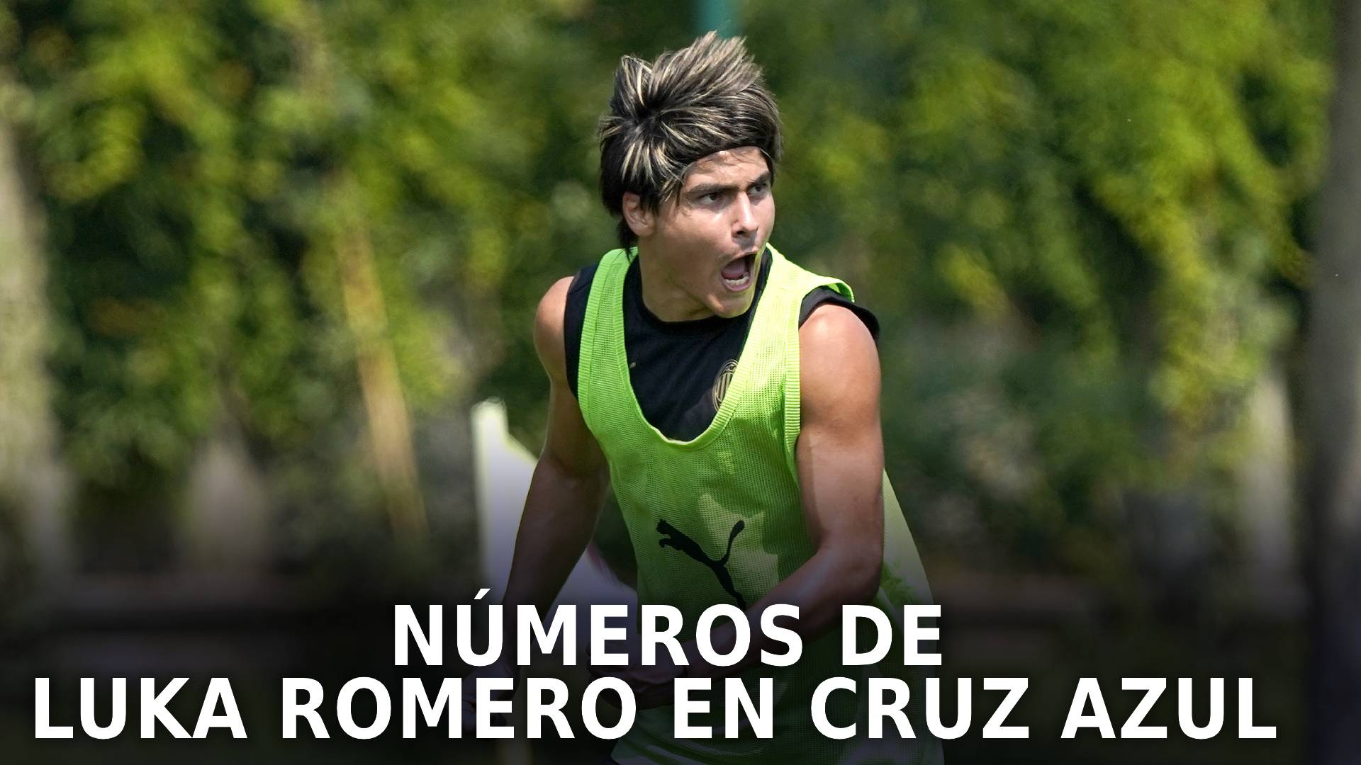 Luka Romero con Cruz Azul.