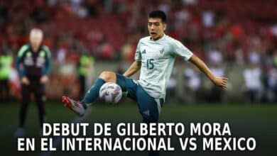 Gilberto Mora con la Selección Mexicana