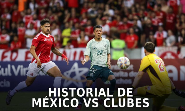 México vs equipos sudamericanos y europeos.