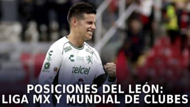 Posiciones de León en la Liga MX y Mundial de Clubes de la FIFA