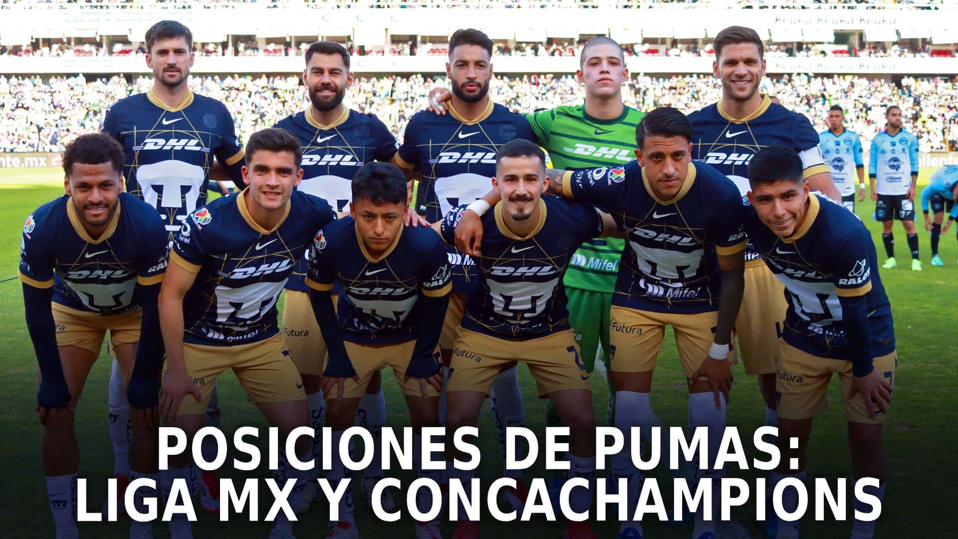 Posiciones de Pumas en la Liga MX