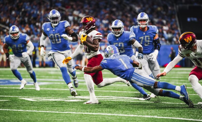 Detroit Lions vs Washington Commanders será el segundo partido de la Ronda Divisional de la NFL.