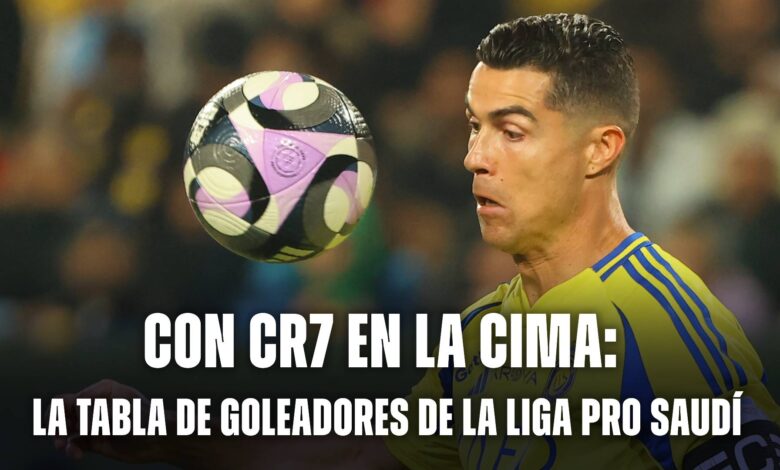 Cristiano Ronaldo lidera la tabla goleadores Liga Pro de Arabia Saudita