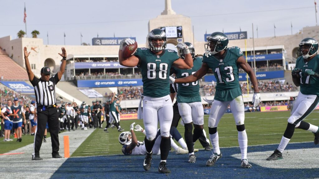 Philadelphia Eagles vs Los Ángeles Rams será el tercer partido de la Ronda Divisional de la NFL.