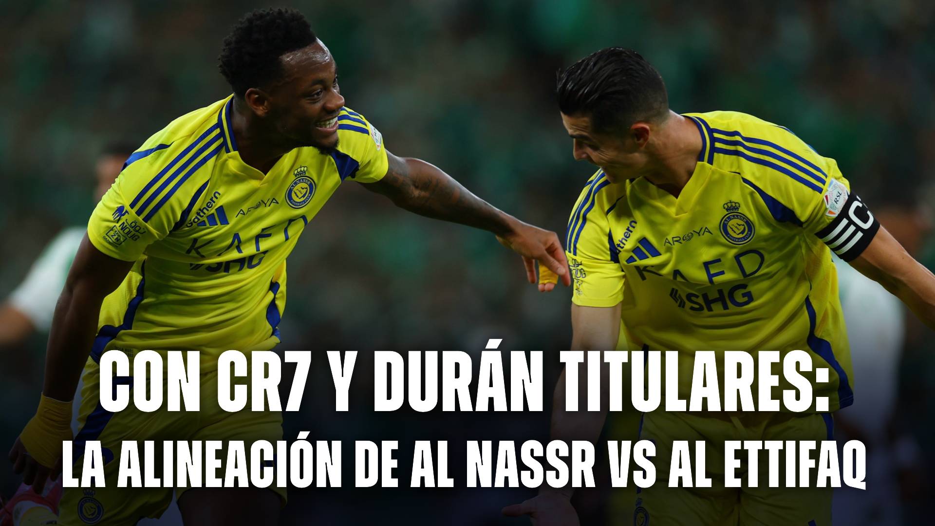 Con Cristiano y Durán titulares: la alineación de Al Nassr vs Al Ettifaq