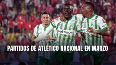 Atlético Nacional calendario marzo