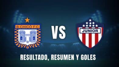 Chicó vs. Junior Liga BetPlay 2025 resumen