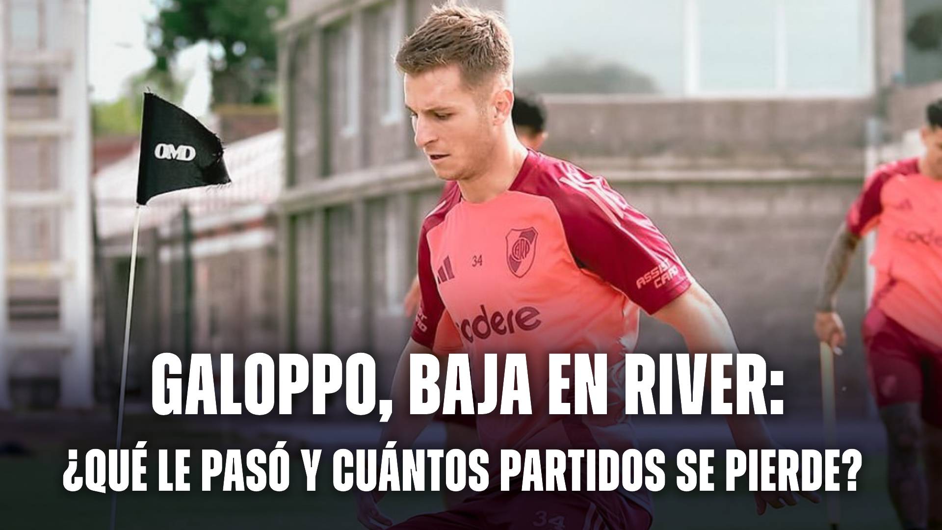 Giuliano Galoppo es baja en River por lesión