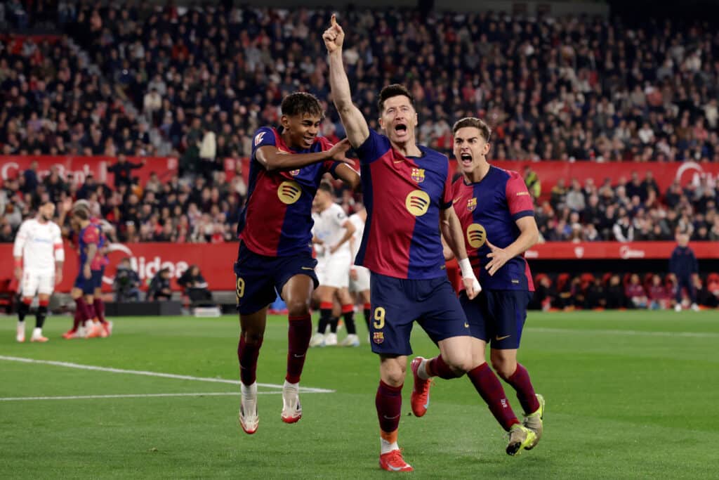 gol de barcelona lewandowski. se viene barcelona vs benfica