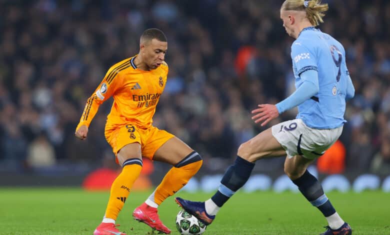 mbappe y haaland, Manchester City vs. Real Madrid en la Champions League