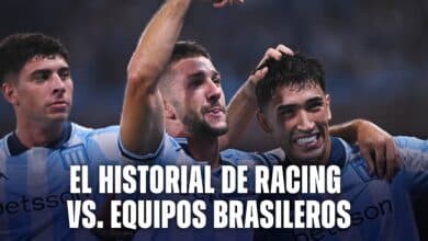 El historial de Racing vs equipos brasileños