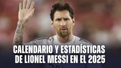 Calendario y estadísticas de Lionel Messi en el 2025