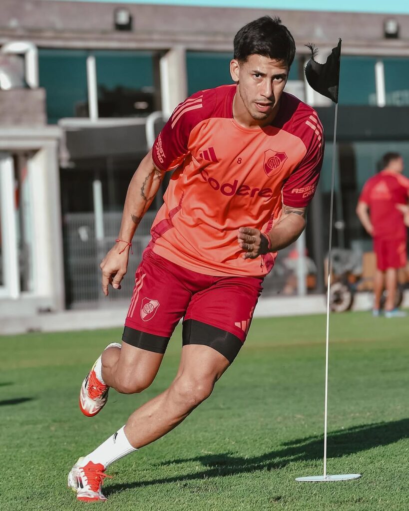 Maxi Meza, a disposición para el partido de River vs Lanús