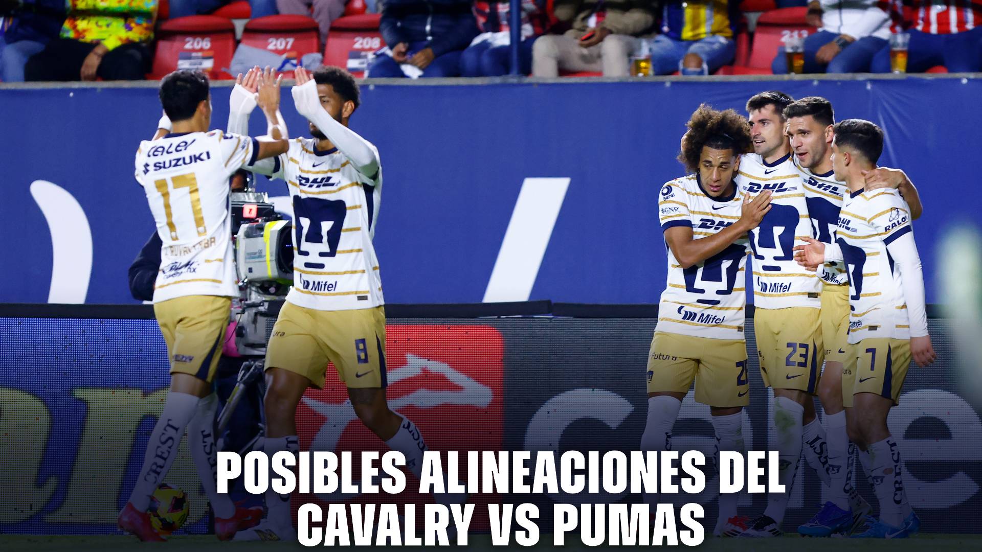 Cavalry vs Pumas por la CONCACAF Champions Cup.