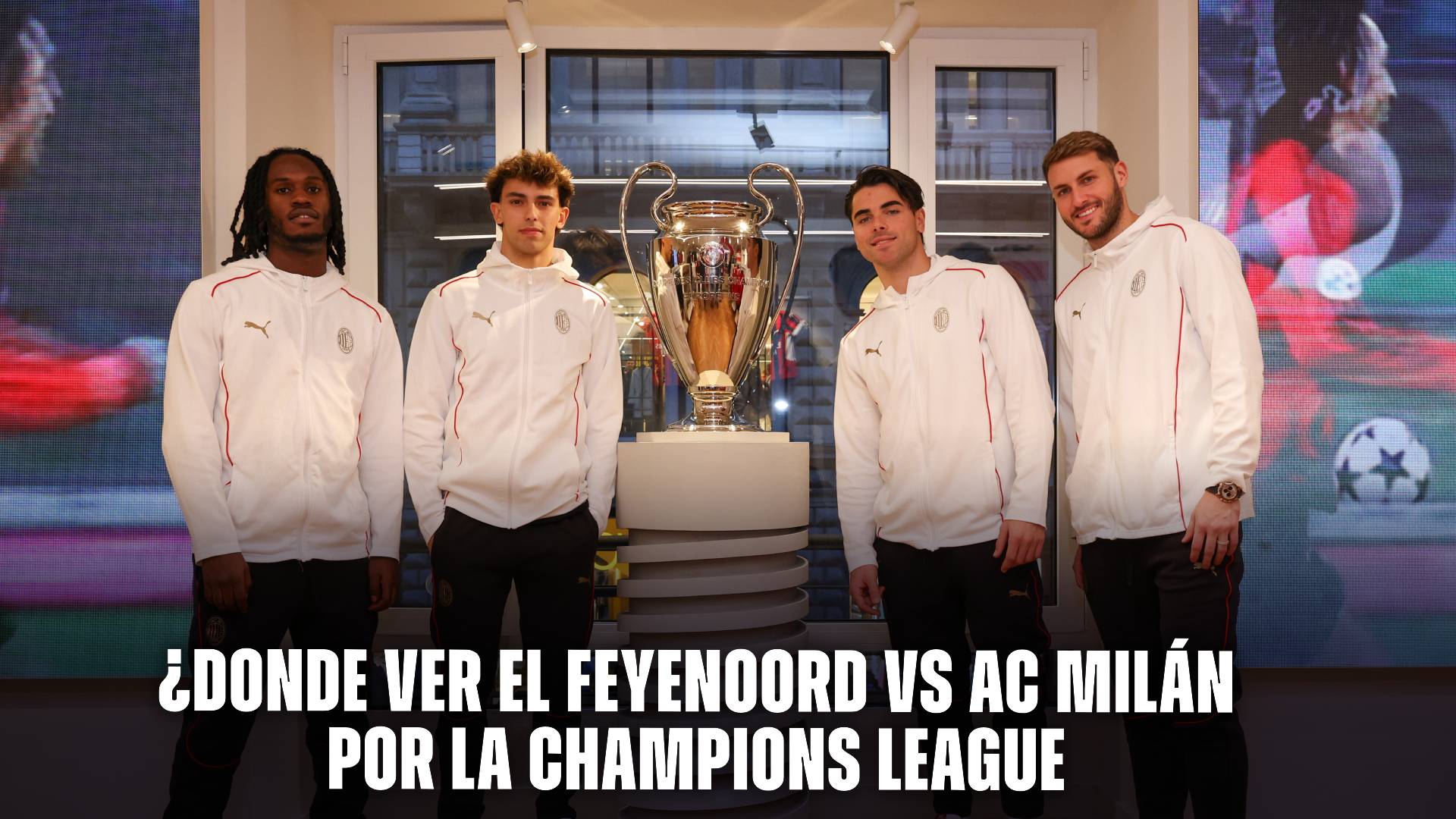 Feyenoord vs AC Milán por la Champions League.