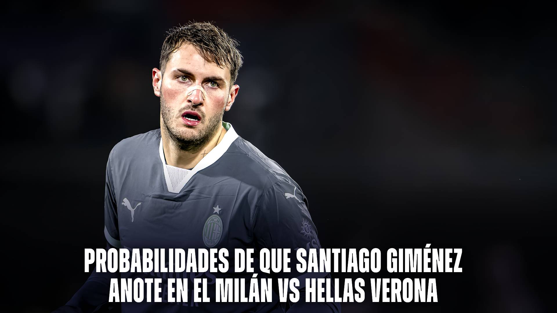 Santiago Giménez en el Milán vs Hellas Verona por la Serie A
