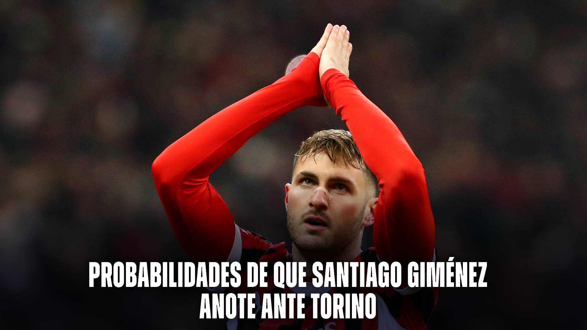 Santiago Giménez en el AC Milán de la Serie A