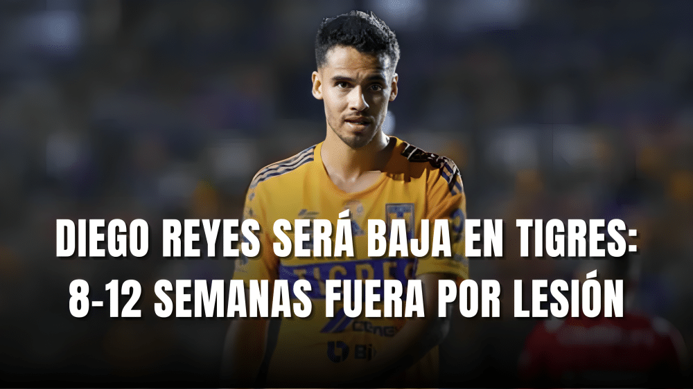 Diego Reyes causa baja por lesión