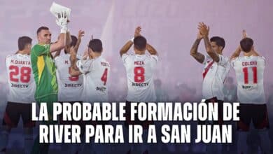 El probable equipo de River vs. San Martín de San Juan
