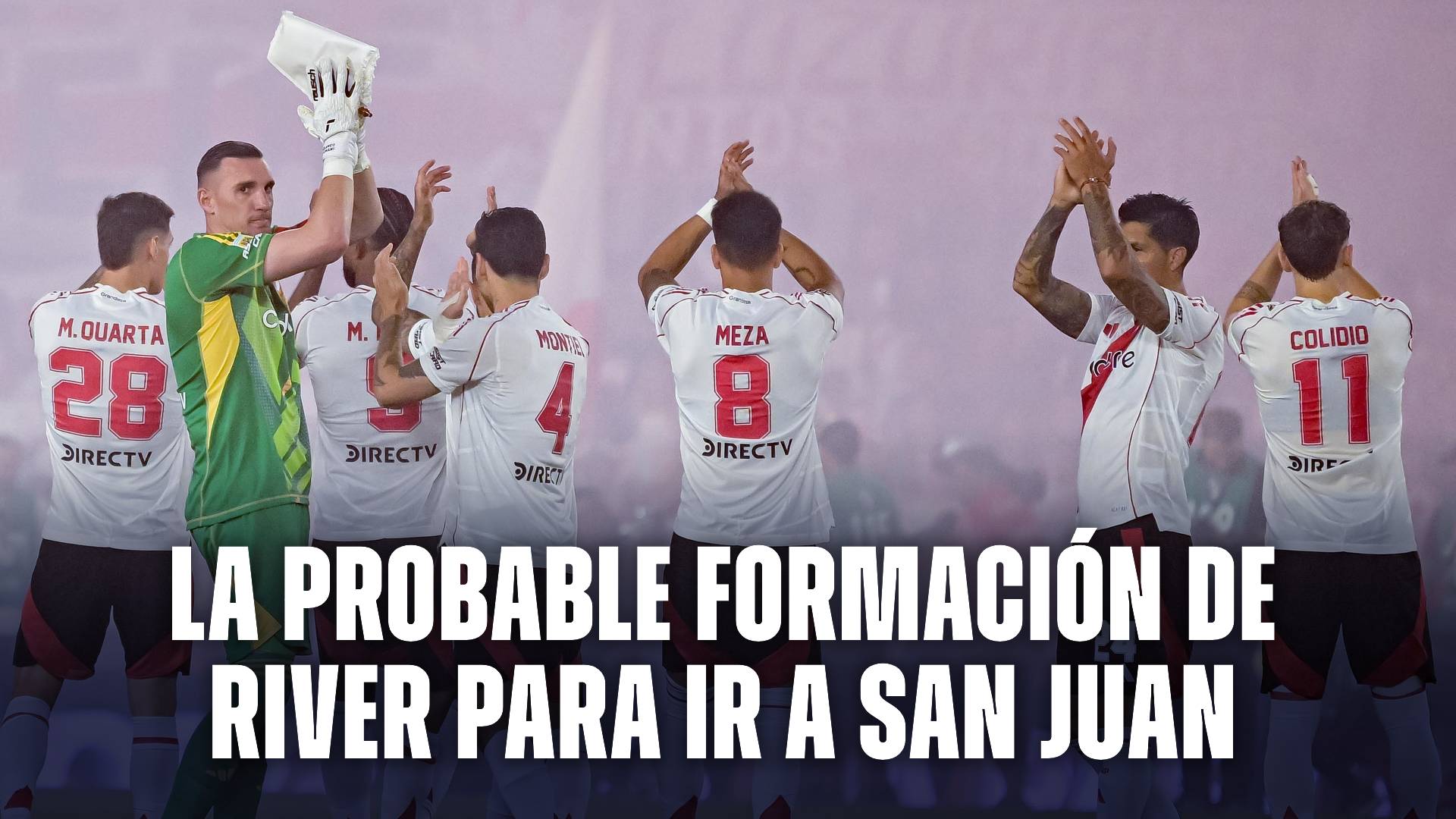 El probable equipo de River vs. San Martín de San Juan