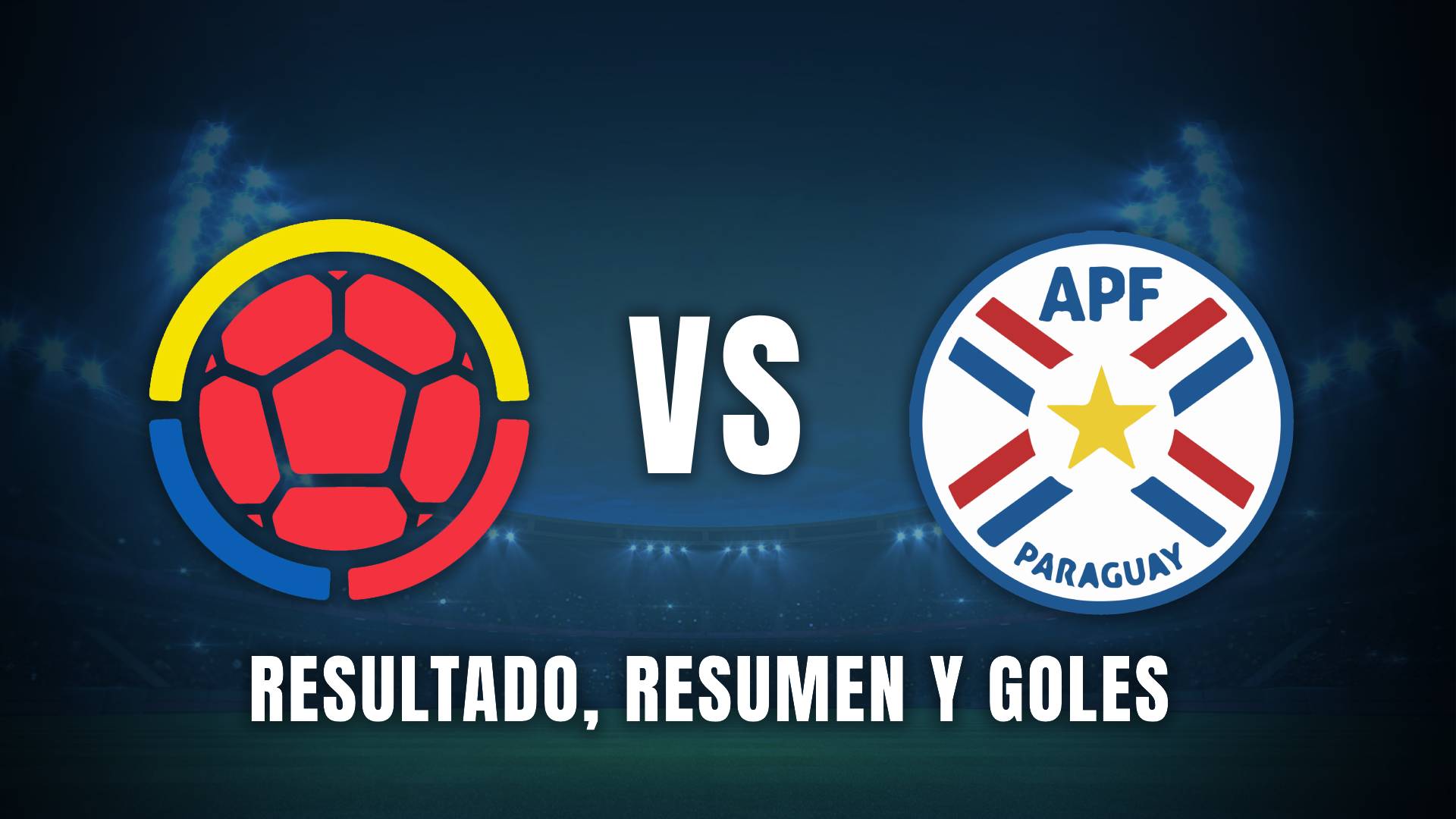 Colombia vs Paraguay Sudamericano