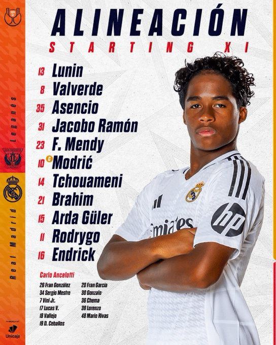 alineacion de real madrid