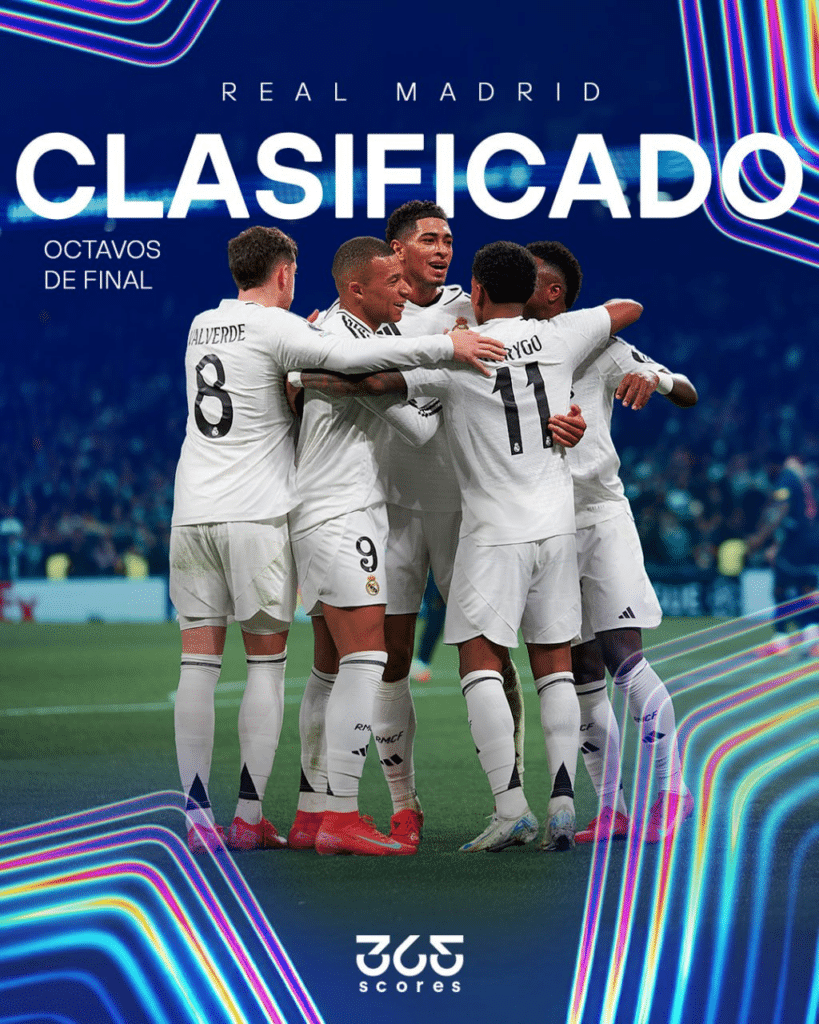 El Real Madrid ya está en octavos de final de la Champions League.