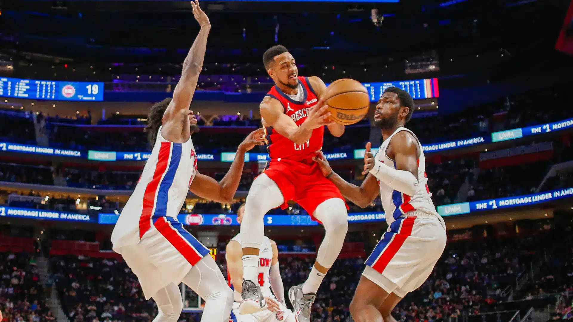 Pistons vs Pelicans será uno de los encuentros que tendrá la jornada de NBA.