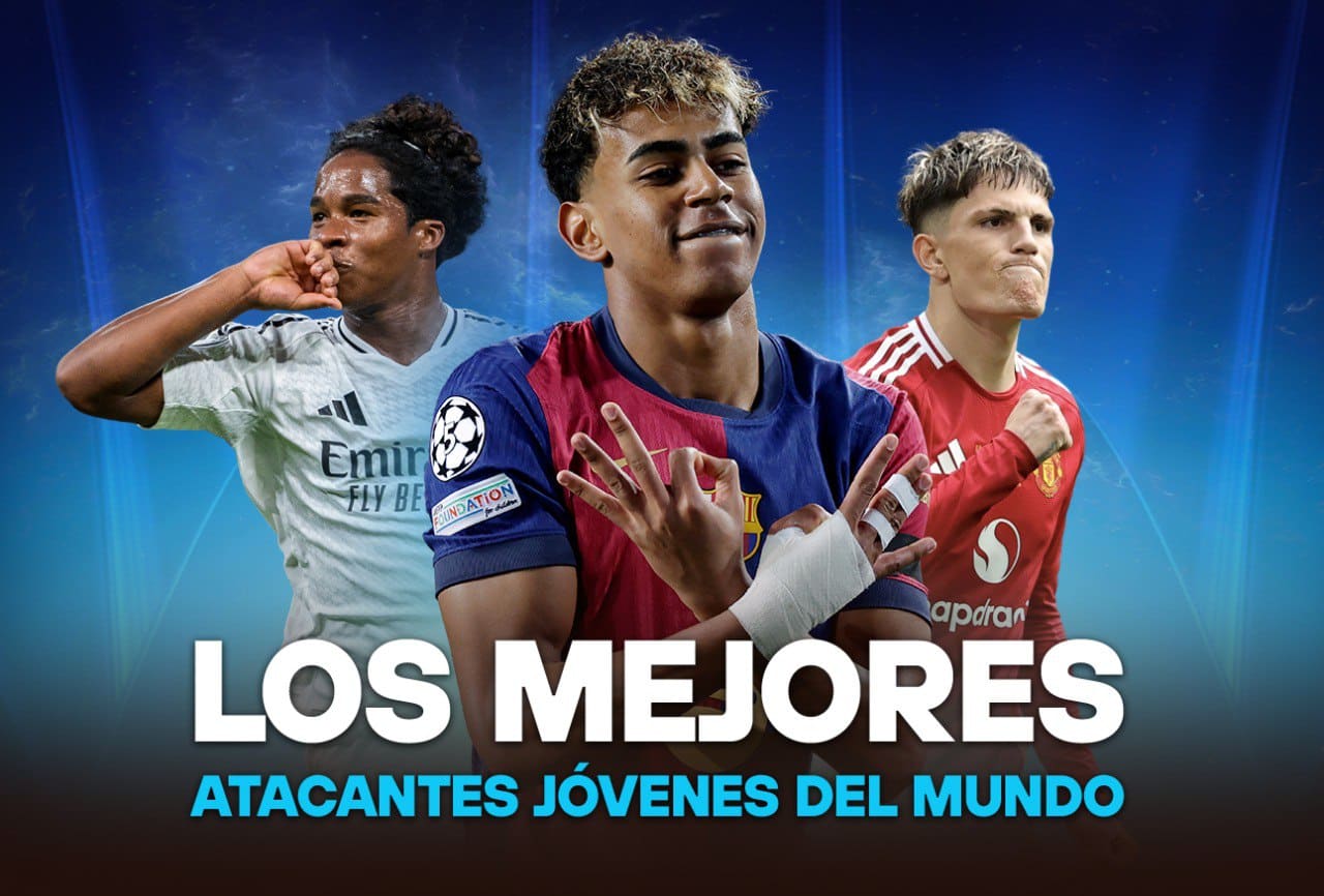 Estos son los mejores delanteros jovenes del mundo, con Lamine Yamal a la cabeza.