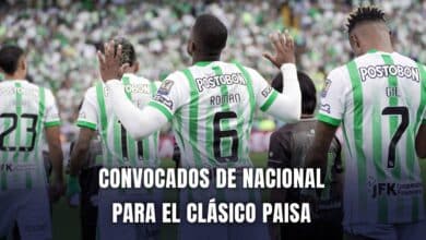 Atlético Nacional vs. Medellín Liga BetPlay 2025 convocados