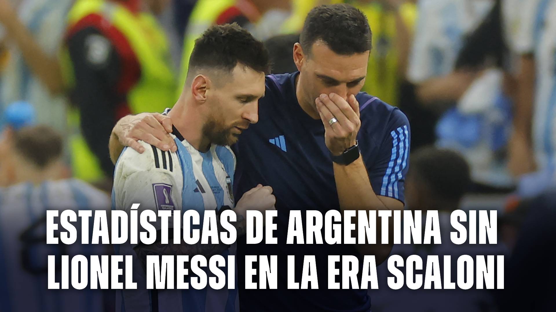 Estadísticas de la Era Scaloni sin Lionel Messi en la Selección Argentina