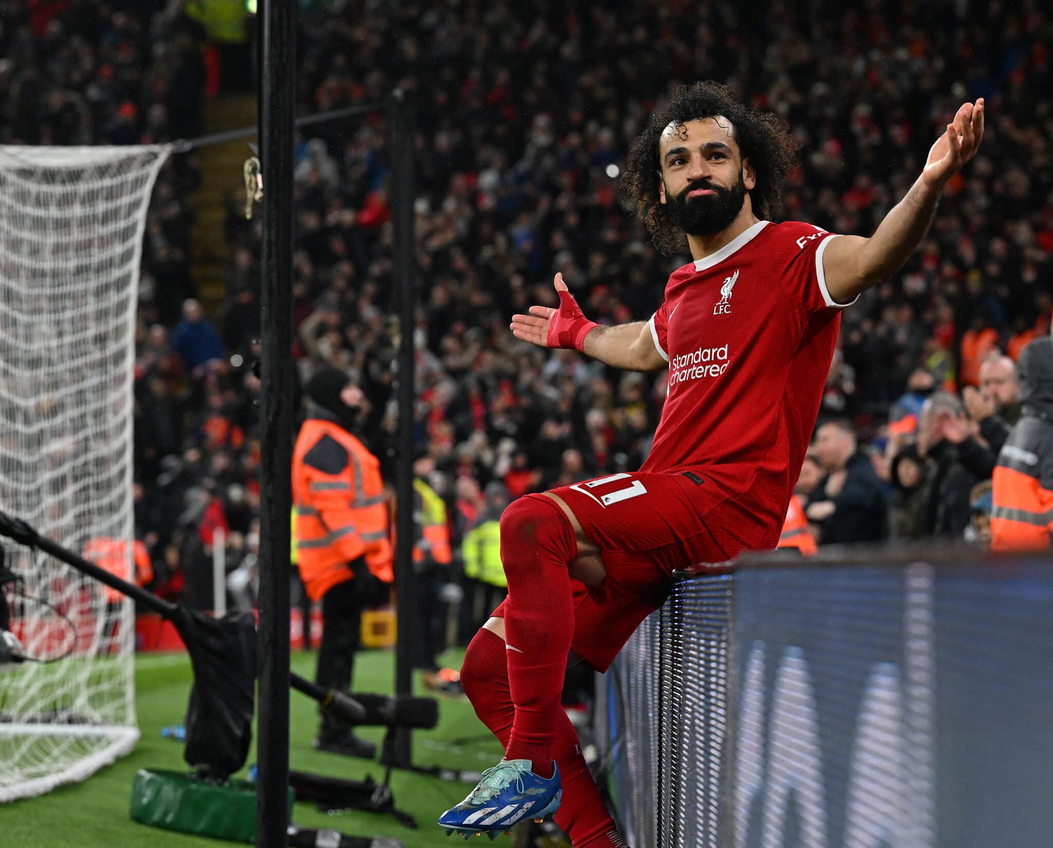 Mohamed Salah, partido Liverpool vs. Aston Villa