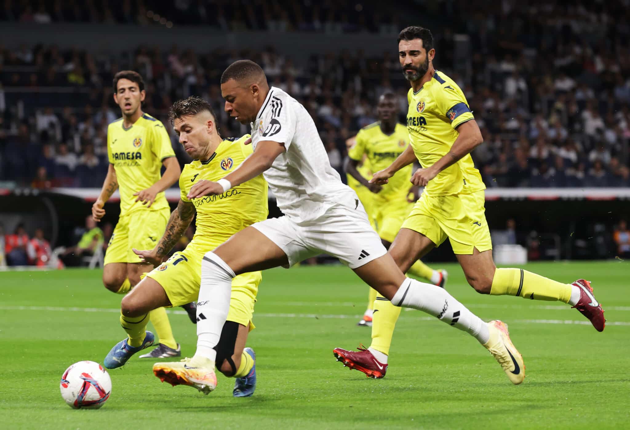 Probabilidades de gol de Kylian Mbappé vs Manchester City por Champions League (Getty Images)