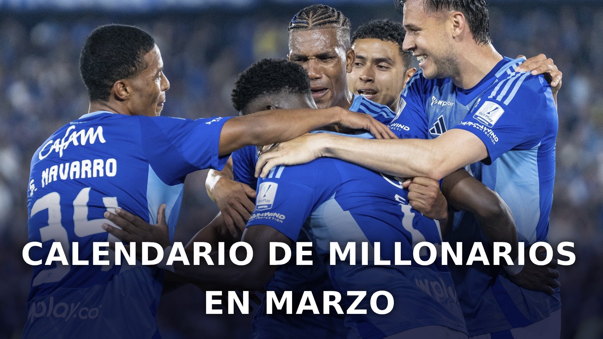 Millonarios calendario marzo