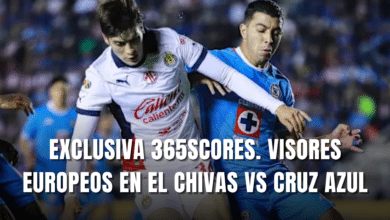 Exclusiva 365Scores visores europeos en el Chivas vs Cruz Azul