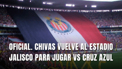 Oficial Chivas vs Cruz Azul Estadio Jalisco