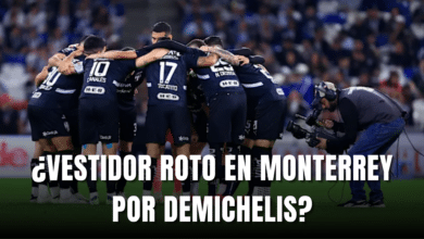 Vestidor roto en Rayados de Monterrey