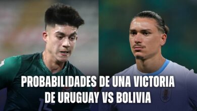 Probabilidades de una victoria de Uruguay vs Bolivia por Eliminatorias Sudamericanas