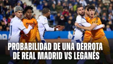 Probable derrota de Real Madrid vs Leganés por LaLiga de España.