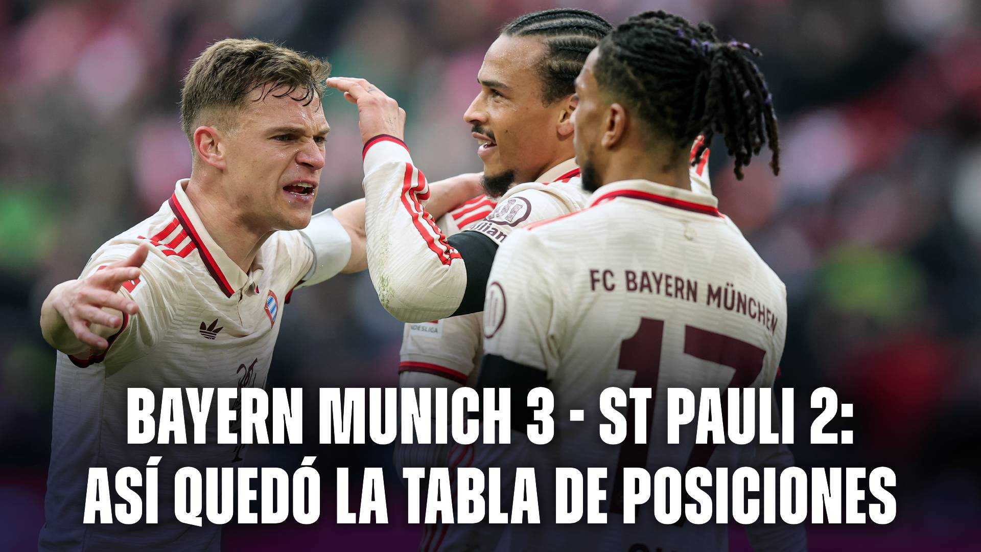 Victoria del Bayern Munich hoy vs St Pauli para seguir en la cima de la Bundesliga