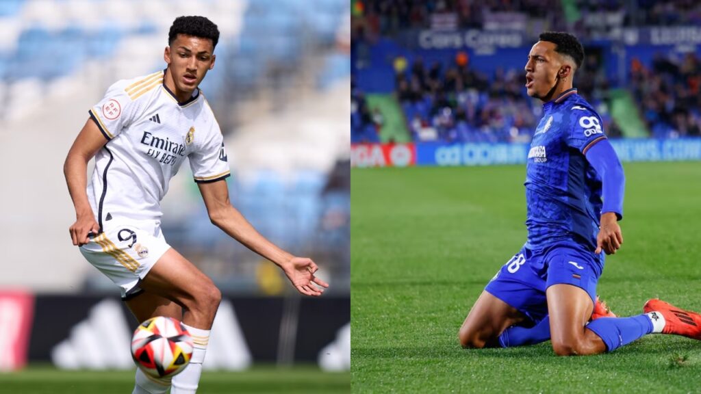 Álvaro Rodríguez, un o de los que vistió ambas camisetas en la previa de Getafe vs Real Madrid