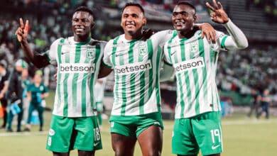 Alfredo Morelos con Atlético Nacional en Copa Libertadores
