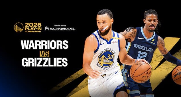 Warriors vs Grizzlies será el segundo match de los Play-In de la NBA.