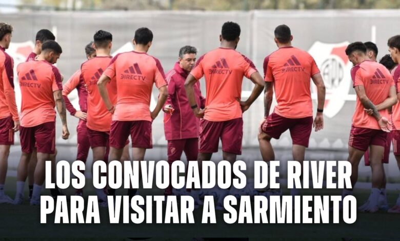 Los convocados de River hoy para visitar a Sarmiento de Junín