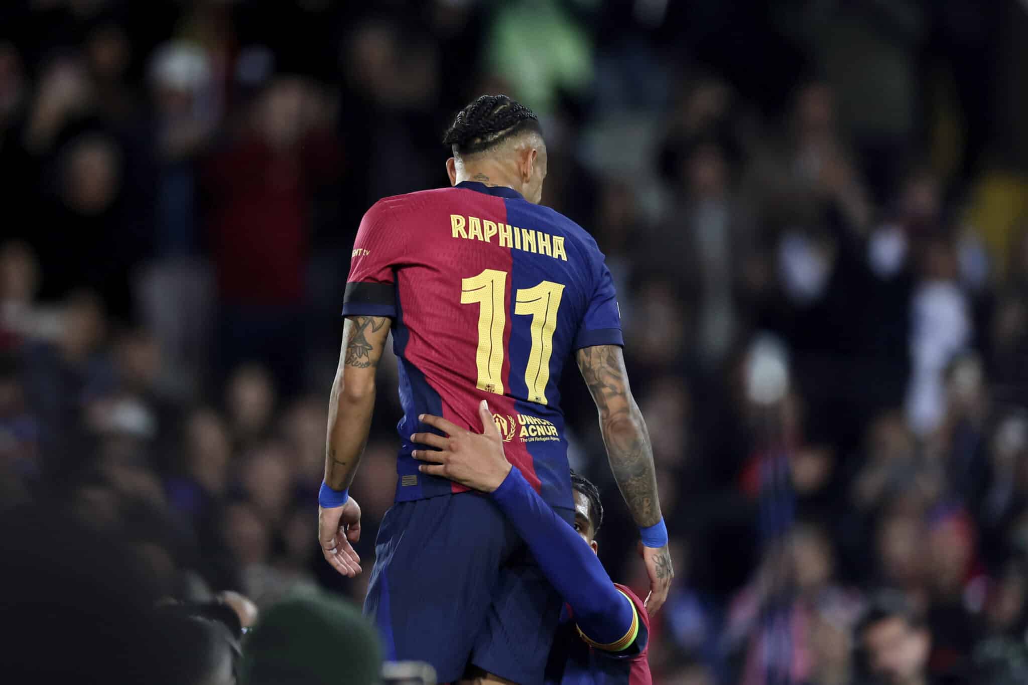 Así fue el gol de Raphinha vs Valencia (Getty Images)