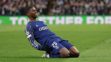 Nuno Mendes hoy: no será titular vs Botafogo.