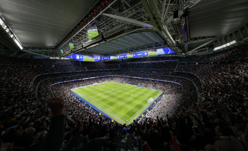 El Santiago Bernabéu, listo para otro partidazo del Real Madrid hoy