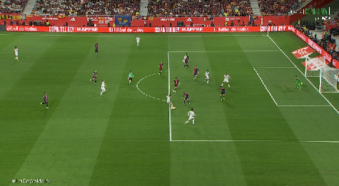 El gol de Real Madrid anulado hoy vs Barcelona. 