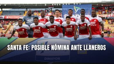 Independiente Santa Fe titular vs Llaneros Liga BetPlay 2025