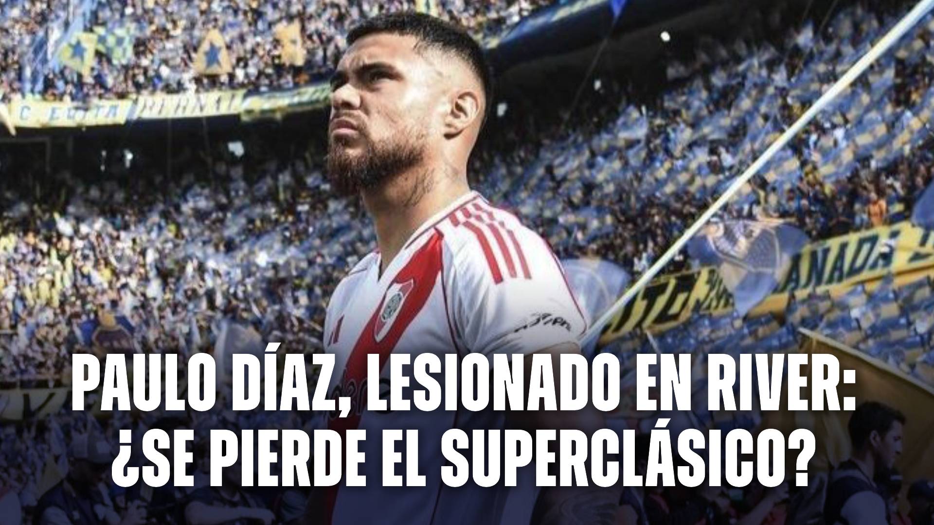 Paulo Díaz, lesionado en River